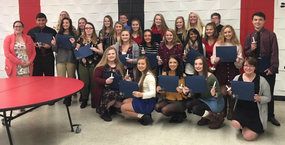 French Honor Society Students